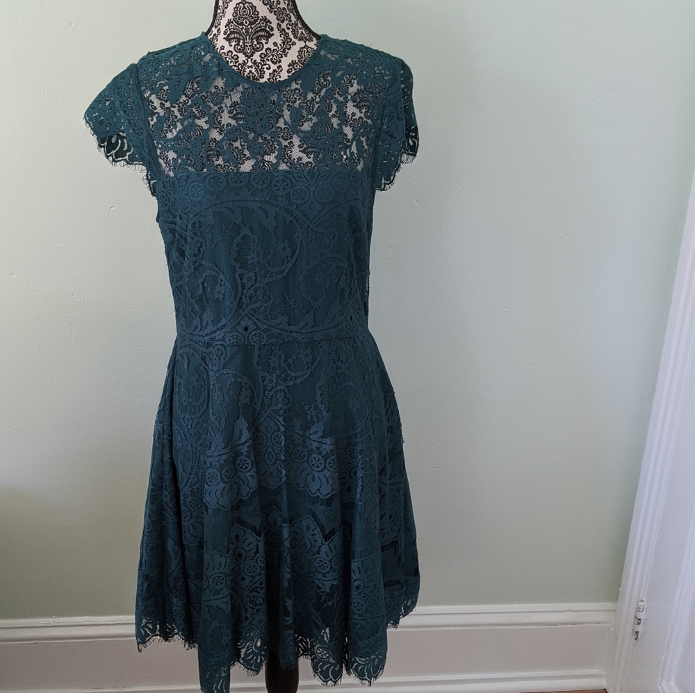 BB Dakota Rhianna Lace Illusion Fit and Flare
